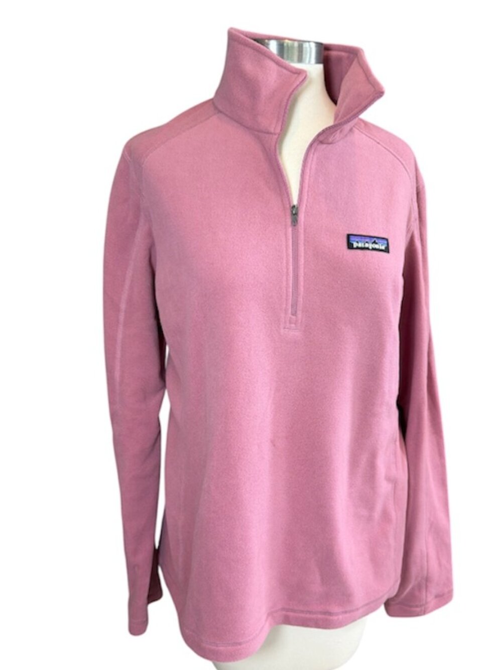 Patagonia Micro D Quarter Zip Pink Fleece Pullover